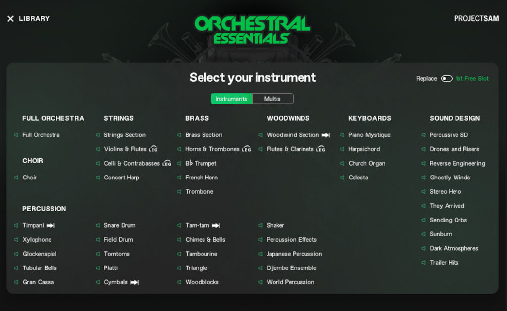 ProjectSams Orchestral Essentials